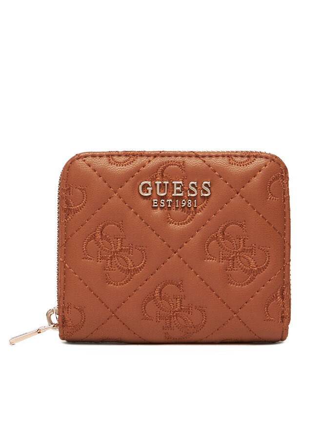 Guess Majhna ženska denarnica Guess Adelasia Slg SWQL96 58137 Rjava