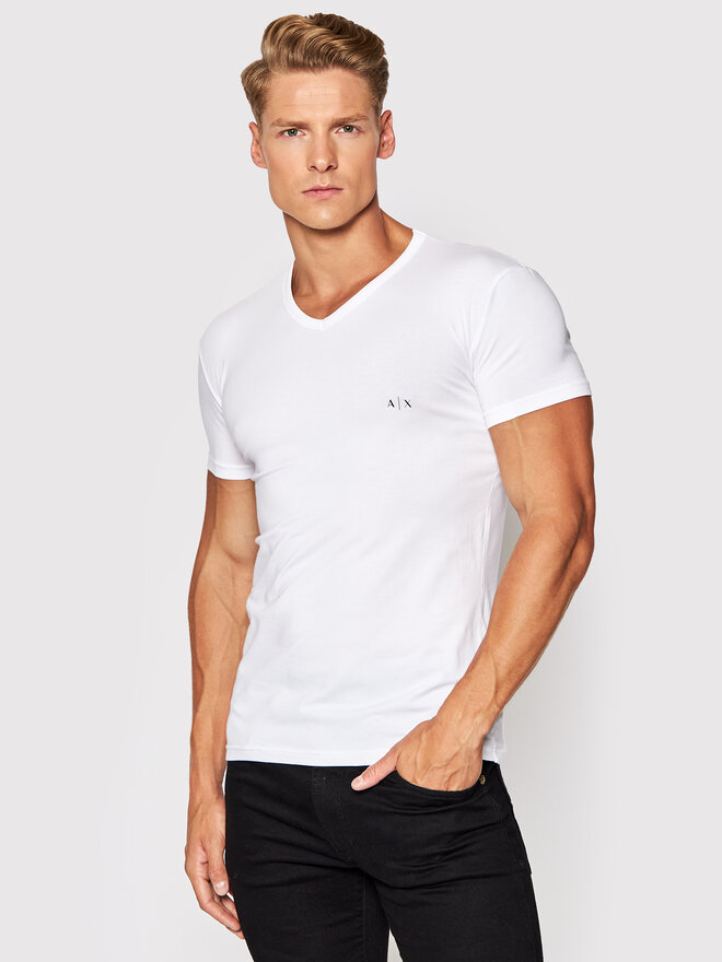 Armani Exchange Armani Exchange Σετ 2 T-Shirts 956004 CC282 42520 Μαύρο Regular Fit