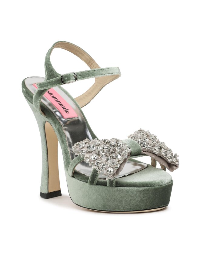 Custommade Sandale Custommade Arlina Crystal Bow 999620047 Verde