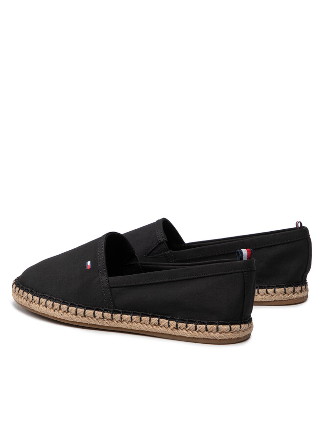 Tommy Hilfiger Еспадрили Tommy Hilfiger Basic Flat FW0FW06497 Черен