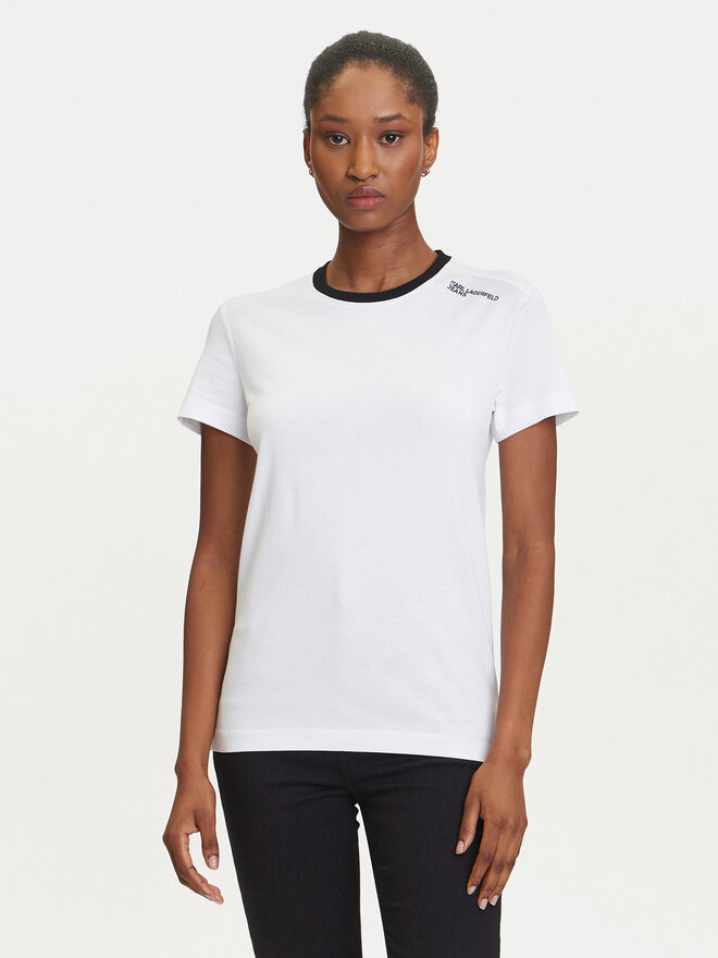 Karl Lagerfeld Jeans Karl Lagerfeld Jeans Camiseta A3W17051 Blanco Slim Fit