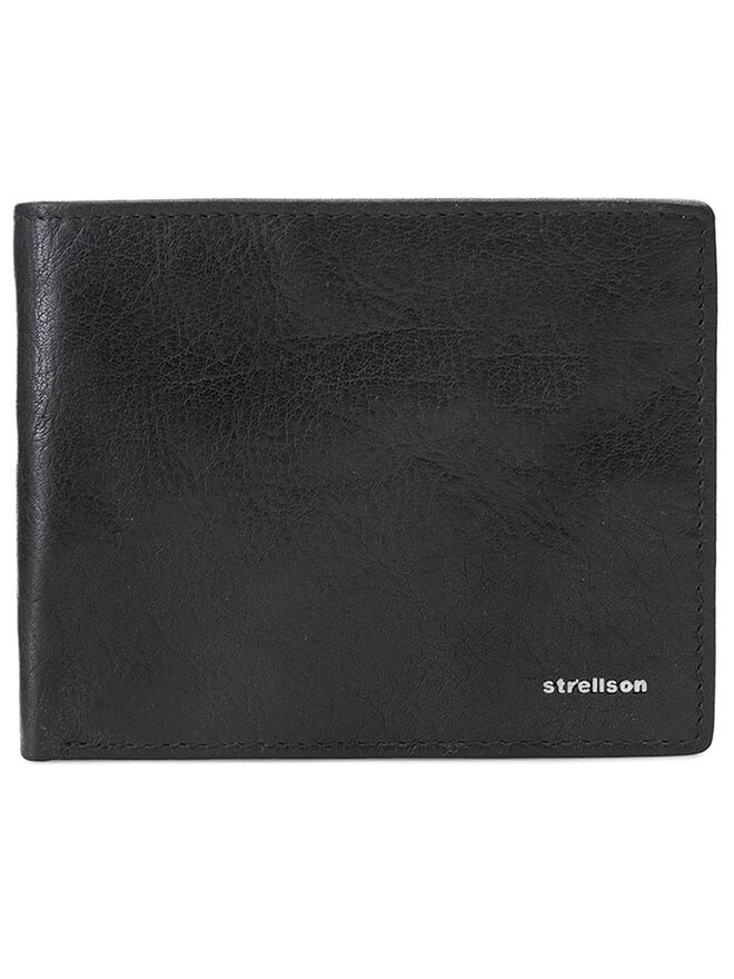 Strellson Голям мъжки портфейл Strellson Billfold H8 4010001301 Черен