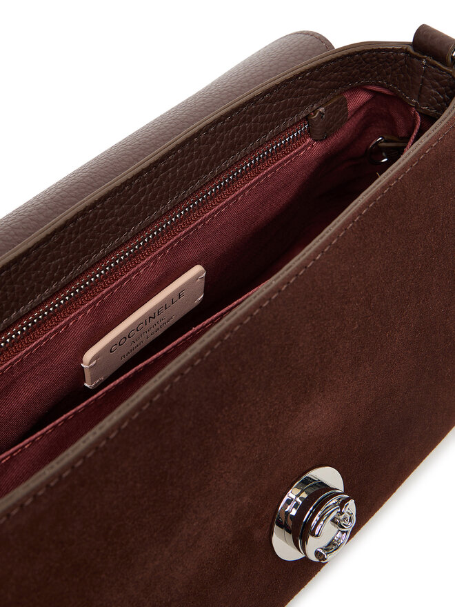 Coccinelle Handtasche Coccinelle Toc Coccinellenikla Suede Bim E1 TOC 12 01 01 Braun