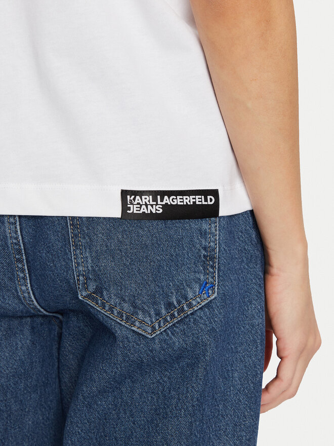Karl Lagerfeld Jeans Karl Lagerfeld Jeans Camiseta 246J1712 Blanco Regular Fit