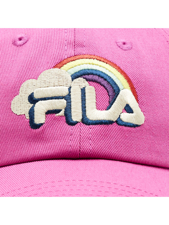 Fila Czapka z daszkiem Fila Butuan Rainbow Kid Dad Cap FCK0015 Fioletowy