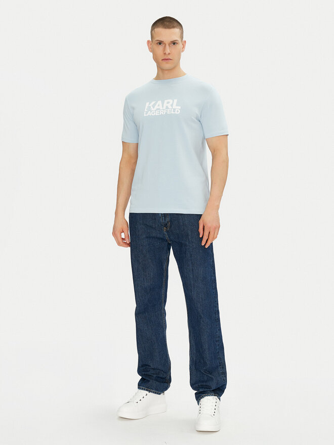 KARL LAGERFELD KARL LAGERFELD Camiseta 755087 552235 Celeste Regular Fit