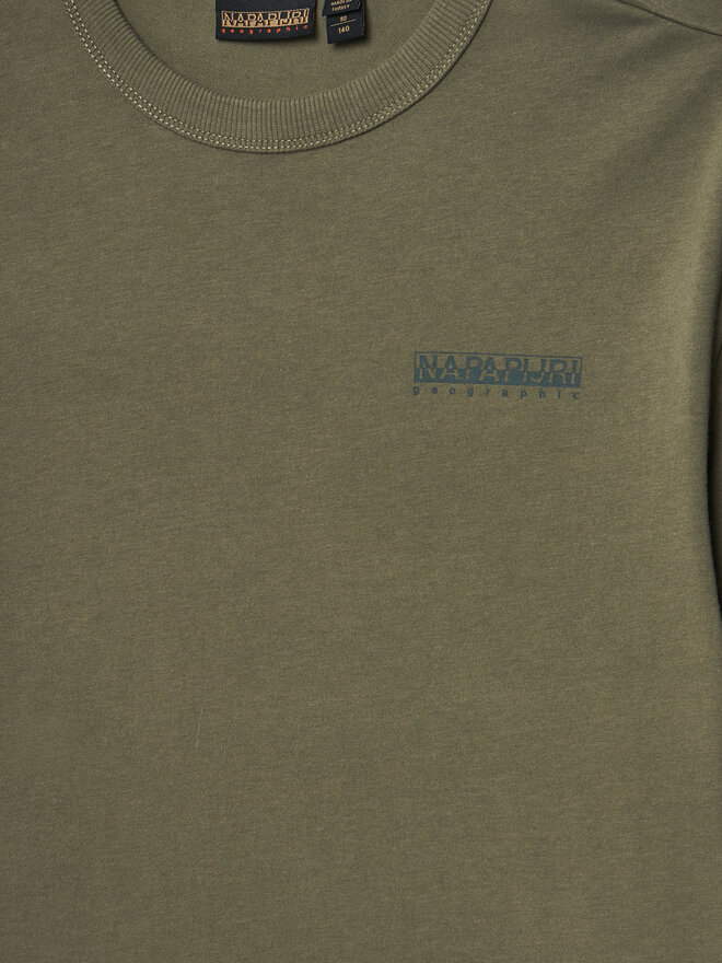 Napapijri Napapijri Camiseta S-Ahr NP0A88ZO D Verde Regular Fit