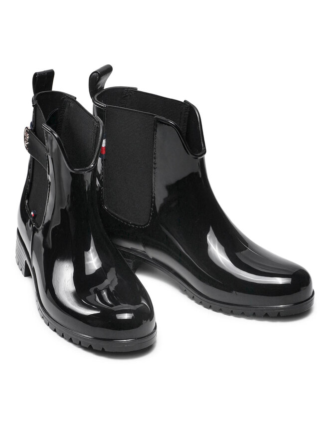 Tommy Hilfiger Gummistiefel Tommy Hilfiger Hardware Rainboot FW0FW05968 Schwarz