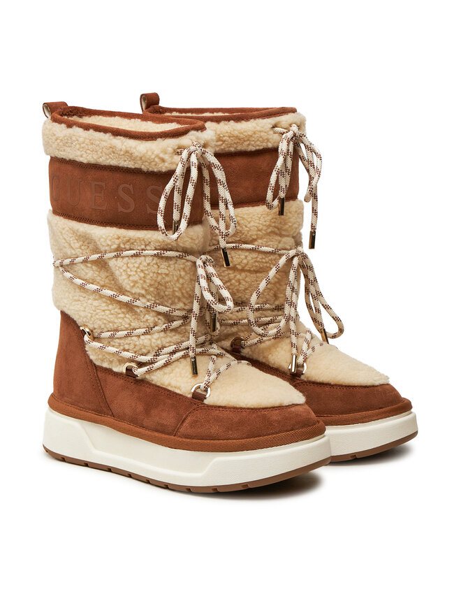 Guess Μπότες Χιονιού Guess Undela2 FLFUN2 FUR11 Μπεζ
