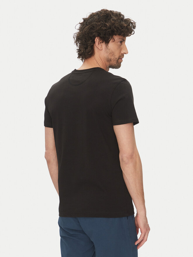 La Martina La Martina T-Shirt Aguer MAR304 JS206 Schwarz Regular Fit