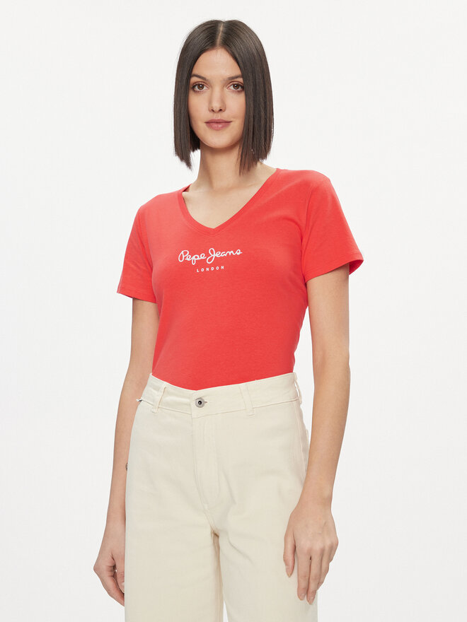 Pepe Jeans Pepe Jeans T-Shirt Wendy PL505482 Rot Regular Fit