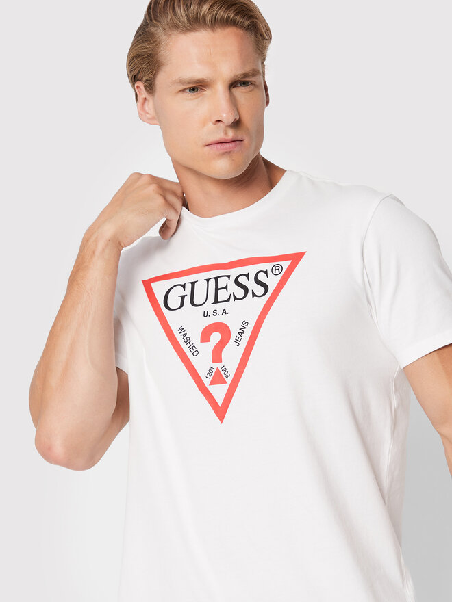 Guess Guess Marškinėliai M2GI68 KBA60 Balta Regular Fit