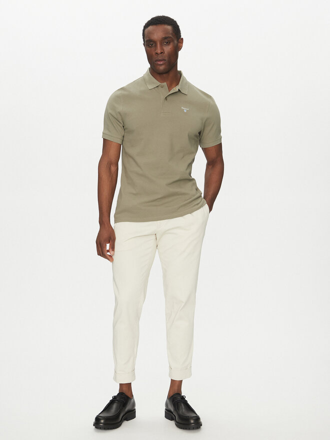 Barbour Barbour Poloshirt Original Sports MML0358OL38 Khakifarben Regular Fit