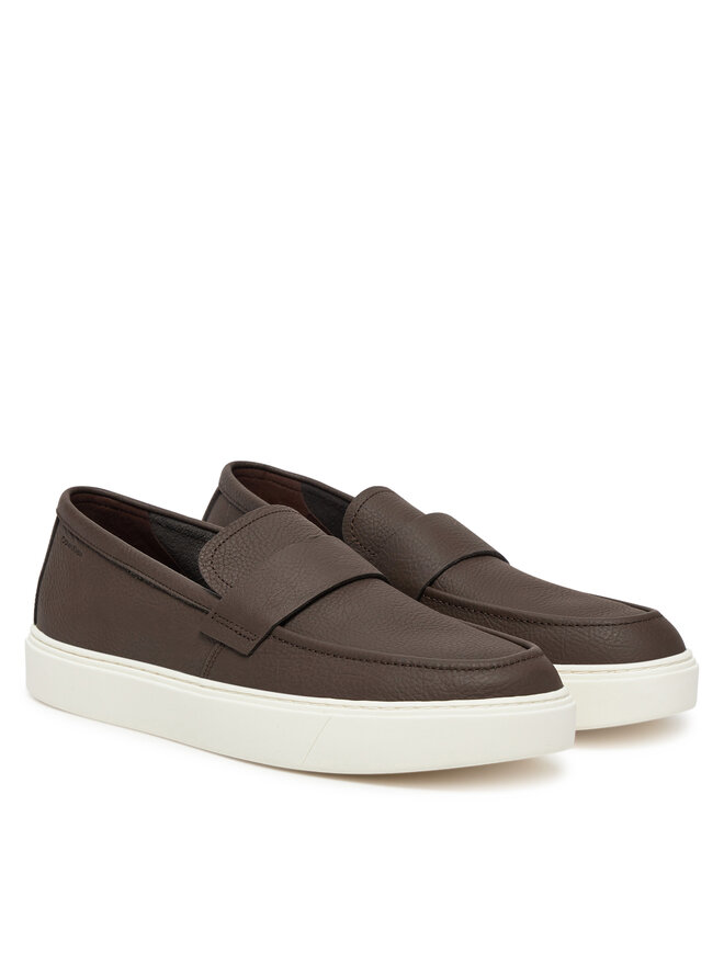 Calvin Klein Tenisice Calvin Klein Moccasin Lth Unlined HM0HM01813 Smeđa