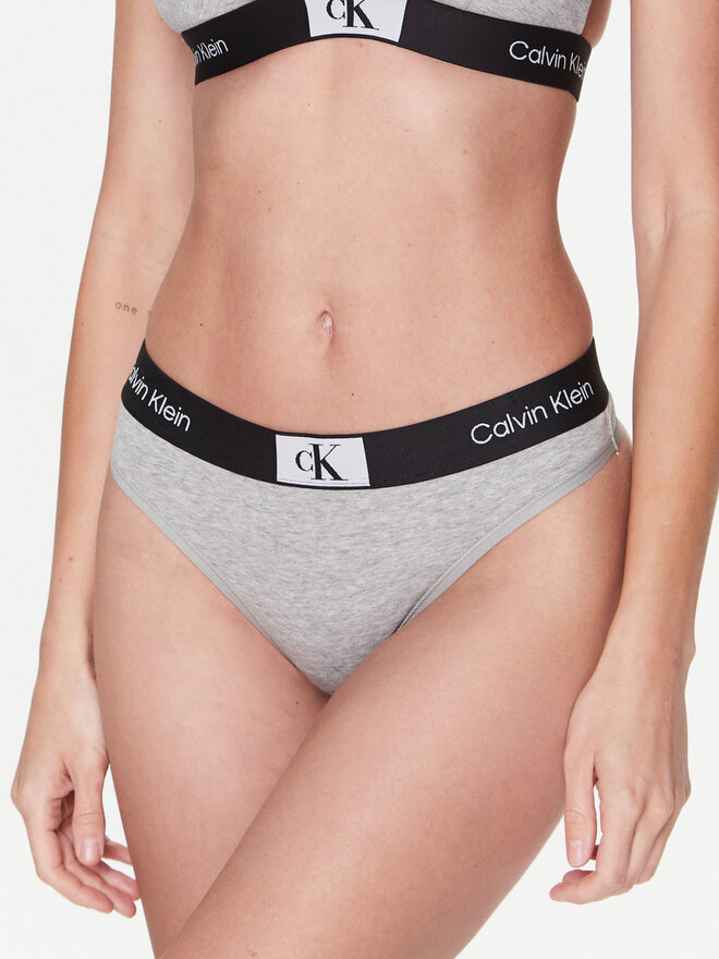 Calvin Klein Underwear Calvin Klein Underwear Стрінги 000QF7221E Сірий