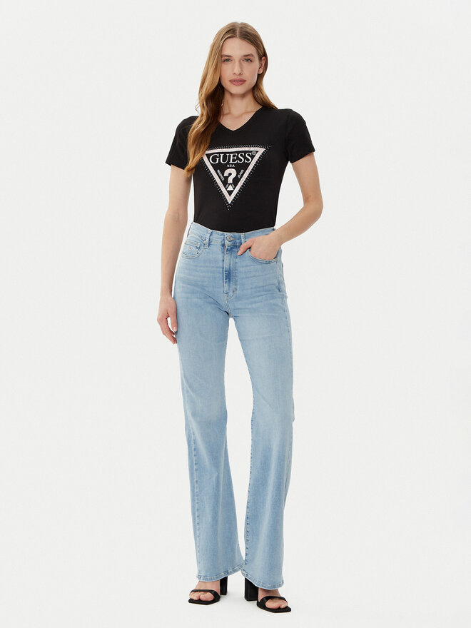 Guess Guess Camiseta W5RI21 J1314 Negro Regular Fit