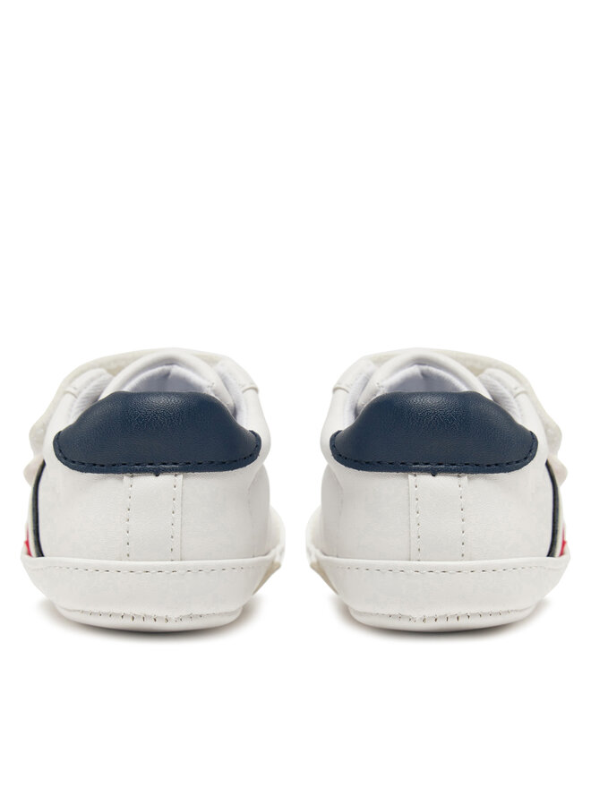 Tommy Hilfiger Сникърси Tommy Hilfiger Stripe Low Cut Velcro T0B9-33831-1433 Бял