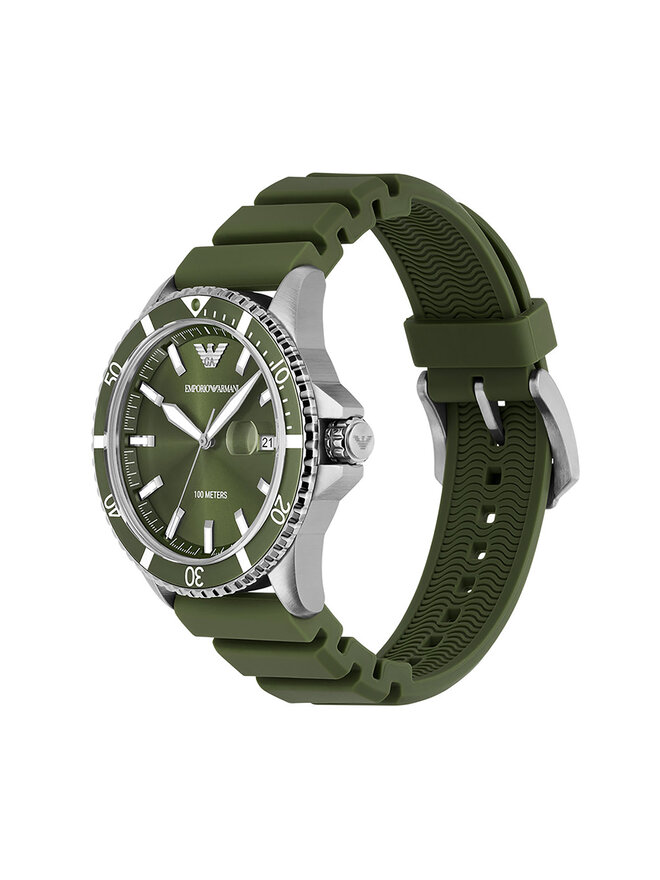 Emporio Armani Zegarek Emporio Armani World Explorer AR11638 Zielony