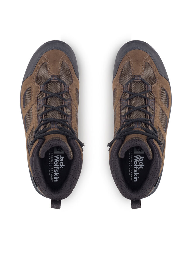 Jack Wolfskin Trekkingi Jack Wolfskin Vojo 3 Texapore Mid M 4042462 Brązowy