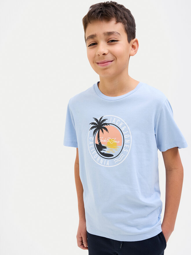 Jack&Jones Junior Jack&Jones Junior Футболка Palm 12269922 Блакитний Regular Fit