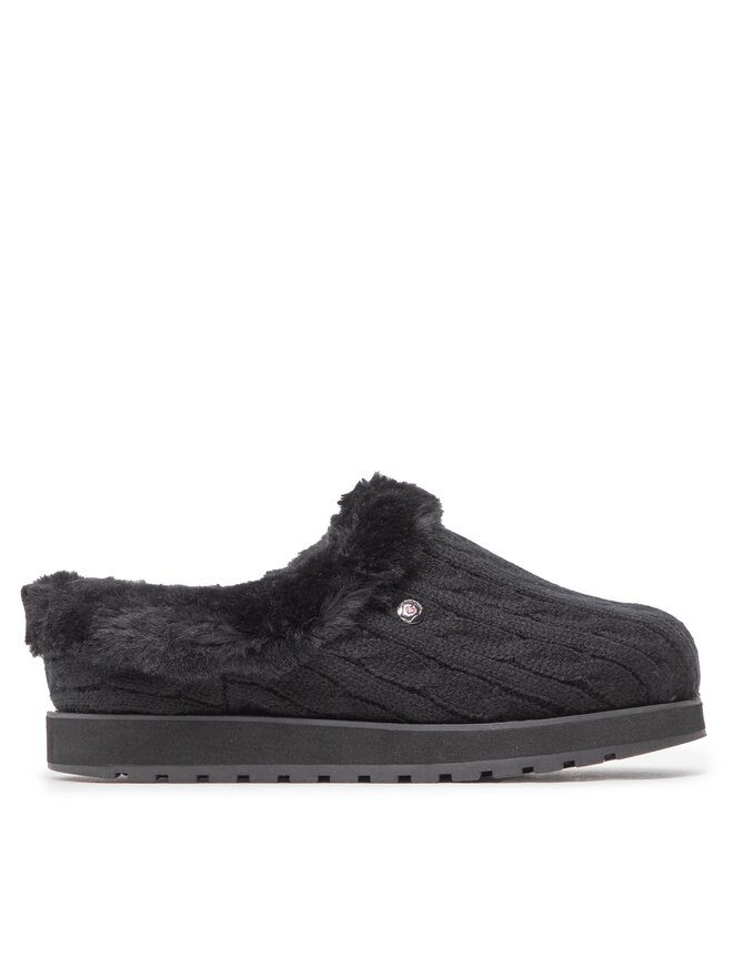 Skechers black slippers discount