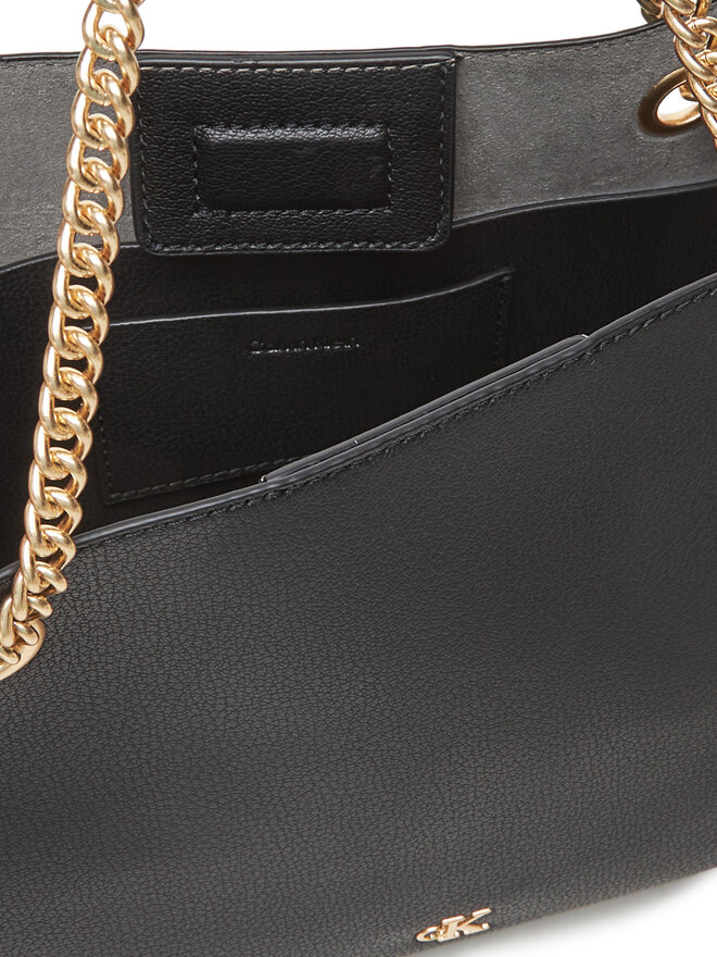 Calvin Klein Ročna torba Calvin Klein Minimal Monogram Shoulder Bag Wi LV04F3205G Črna