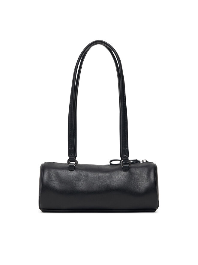 Tommy Jeans Handtasche Tommy Jeans Tjw Bold Script Shoulder Barrel AW0AW19055 Schwarz