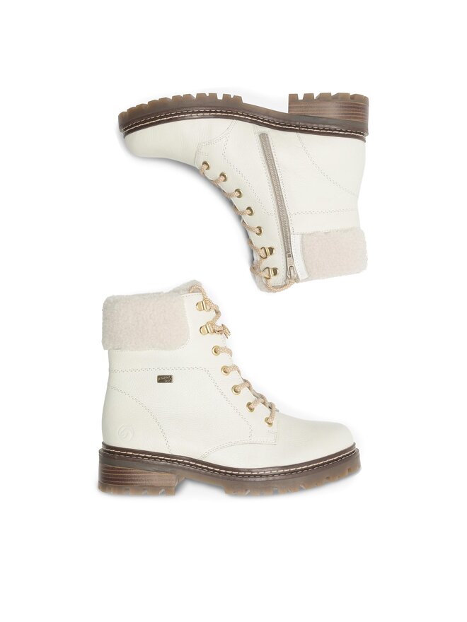 Remonte Schnürstiefeletten Remonte D0B74-81 Weiß
