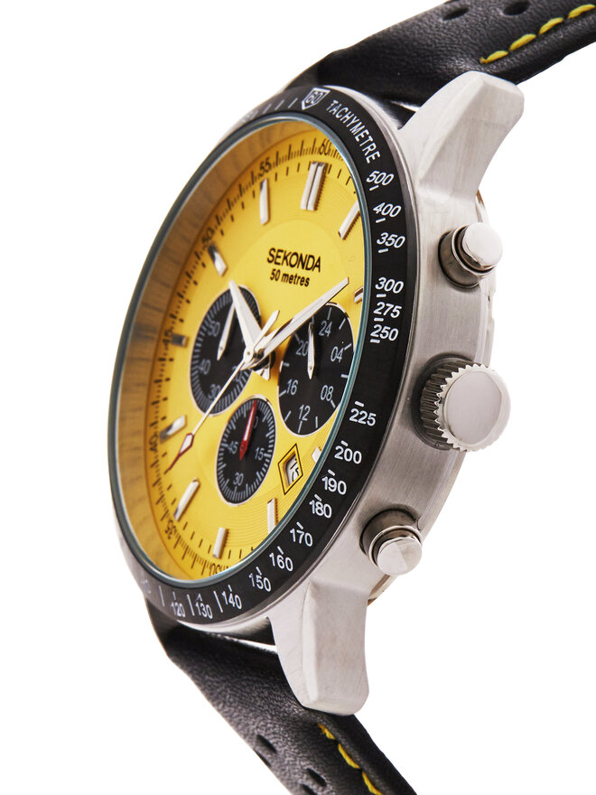 Sekonda Zegarek Sekonda 1395 Żółty
