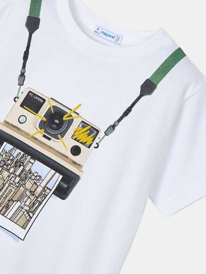 Mayoral Mayoral T-Shirt 3044 Λευκό Regular Fit