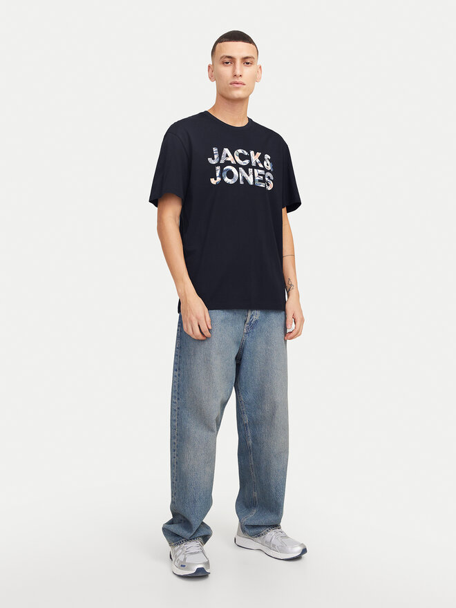 Jack&Jones Jack&Jones Majica Bryan 12268127 Mornarsko modra Relaxed Fit