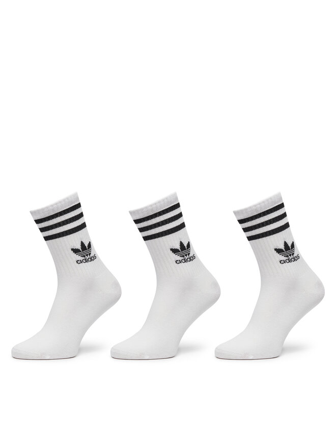 adidas Zestaw 3 par wysokich skarpet unisex adidas IJ0733 Biały