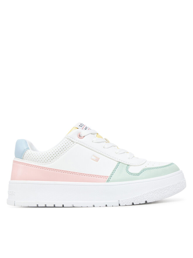 Tommy Hilfiger Αθλητικά Tommy Hilfiger Low Cut Lace-Up Sneaker T3A9-33740-1355 S Λευκό