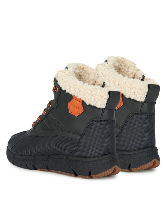 Geox Kozačky Geox J Flexyper Boy B Abx J269XE 0ME50 C0038 M Černá