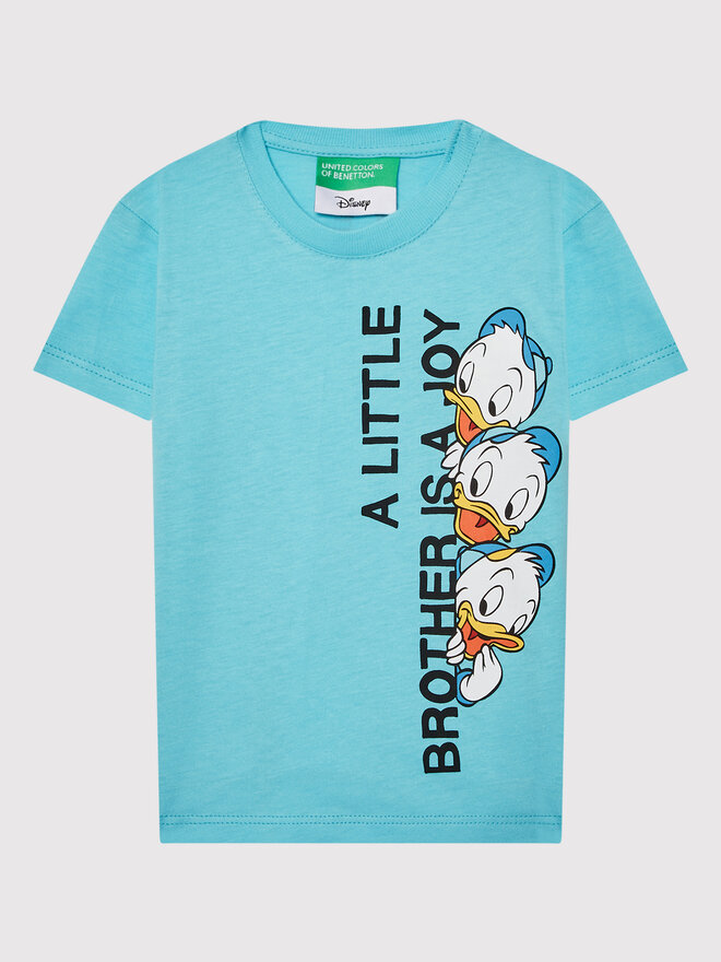 United Colors Of Benetton United Colors Of Benetton Футболка 3096G103I Голубий Regular Fit