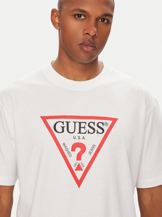 Guess Jeans Guess Jeans Camiseta M4YI45 K8FQ4 Blanco Oversize