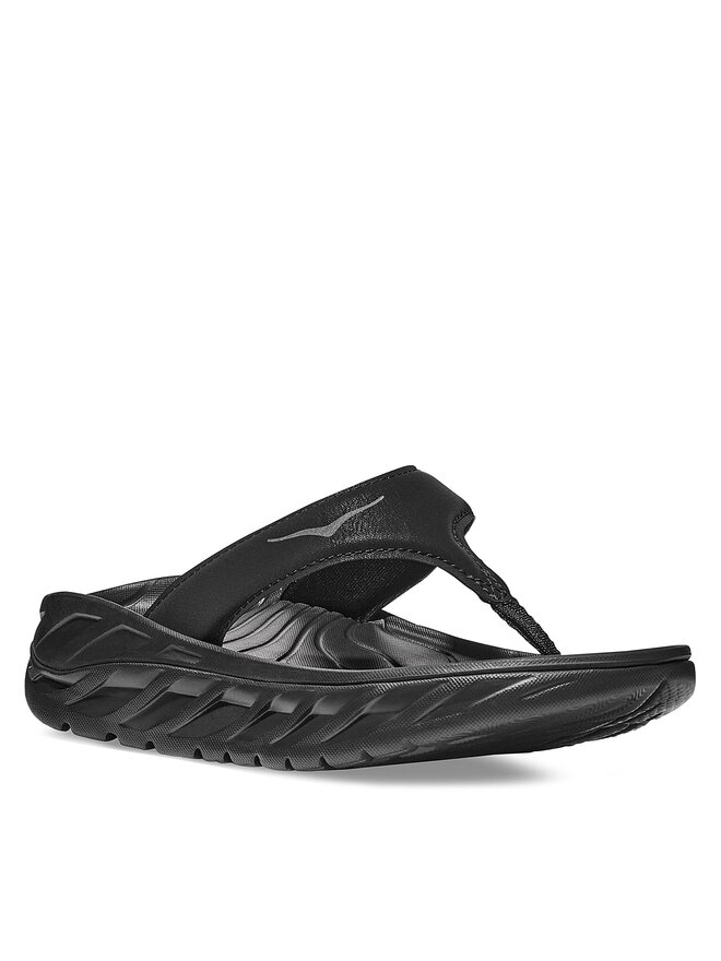 Hoka Čības uz pirksta Hoka Ora Recovery Flip 1117910 Melns