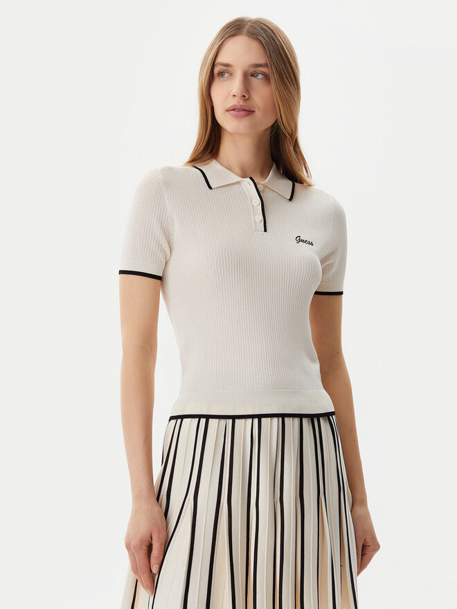 Guess Guess Pólóing Polo sweater Bézs Slim Fit