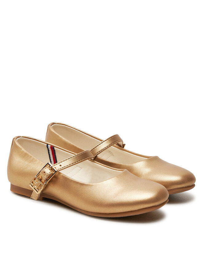 Tommy Hilfiger Baleríny Tommy Hilfiger T3A3-33555-1372514 M Zlatá