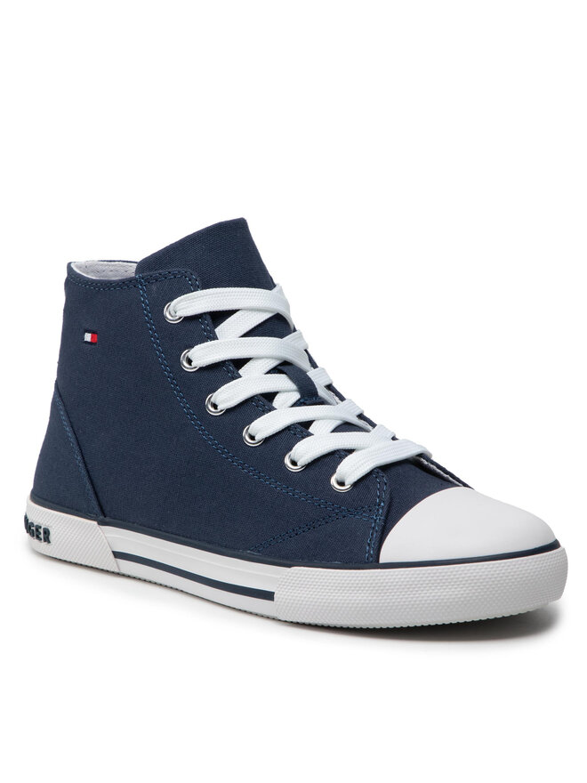 Tommy Hilfiger Tenisice Tommy Hilfiger Higt Top Lace-Up T3X4-32209-0890 S Tamnoplava