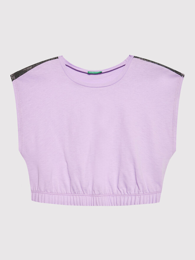 United Colors Of Benetton United Colors Of Benetton Marškinėliai 3I1XC102T Violetinė Regular Fit