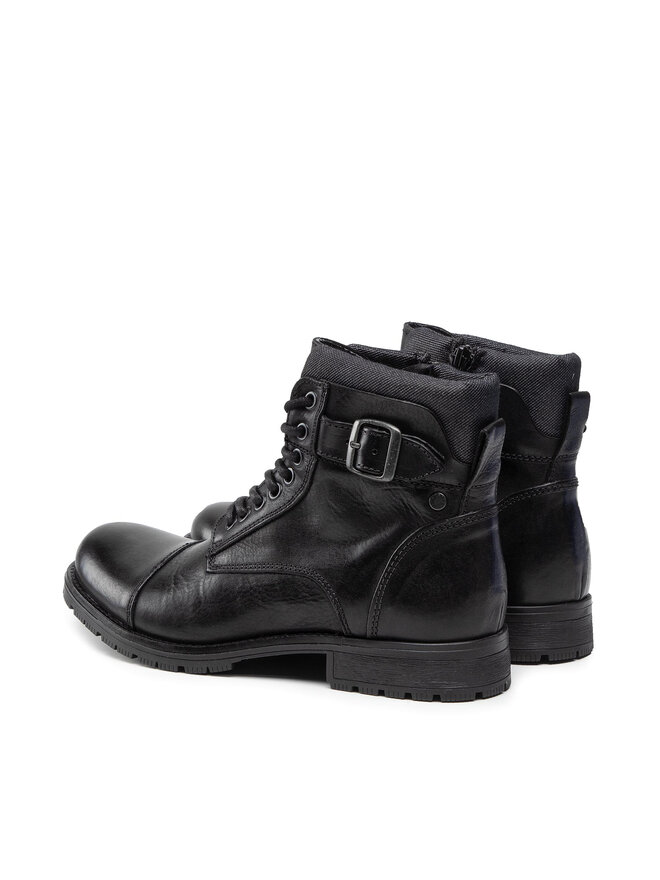 Jack&Jones Kozačky Jack&Jones Jfwalbany 12140935 Černá