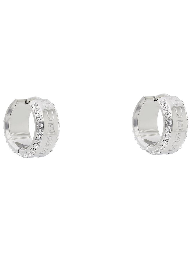 Guess Náušnice Guess Just Guess JUBE03 112JW Strieborné rhodiovanie