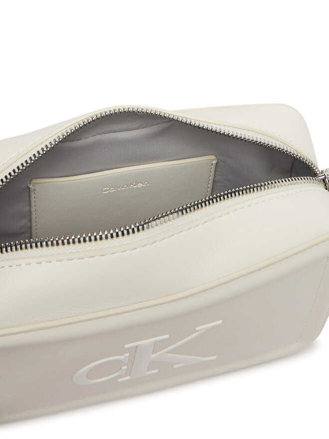 Calvin Klein Handtasche Calvin Klein Bold Ck Camera Bag LV04F3220G Weiß
