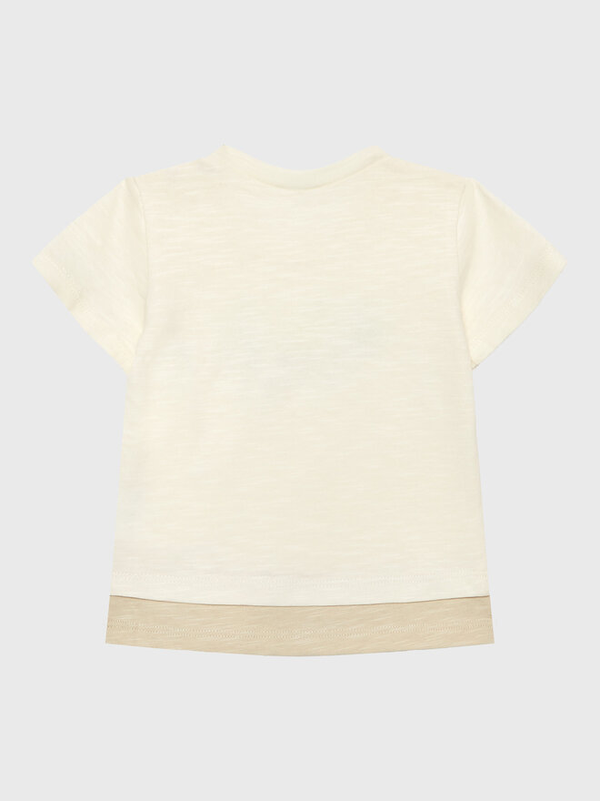 United Colors Of Benetton United Colors Of Benetton Футболка 3F93A102K Écru Relaxed Fit