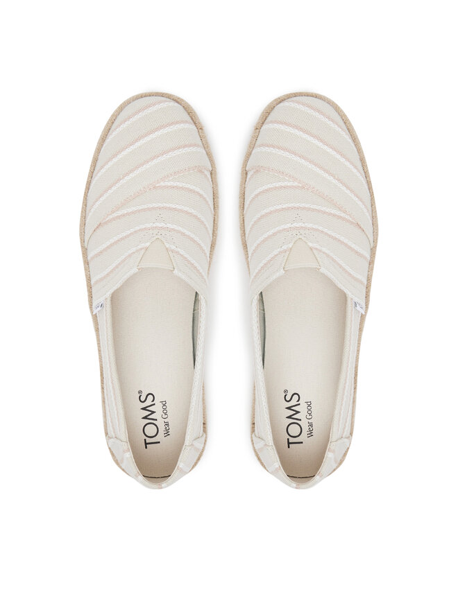 Toms Espadrillas Toms Natural Woven Stripes 10021816 Beige
