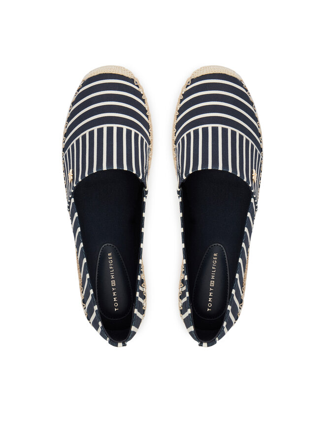 Tommy Hilfiger Espadrilles Tommy Hilfiger Th Platform Espadrille Stripes FW0FW09143 Dunkelblau