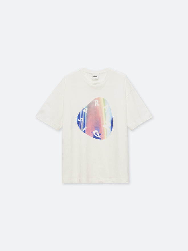Sprandi Sprandi T-Shirt SP22-TSD102 Λευκό Relaxed Fit