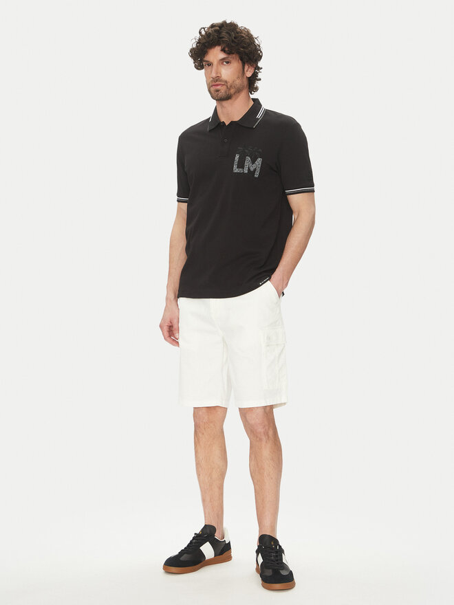 La Martina La Martina Poloshirt Adrian MAP009 PK001 Schwarz Regular Fit
