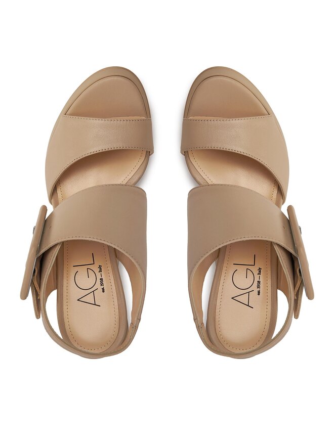 AGL Sandalen AGL D669028PGKA076G140 Beige